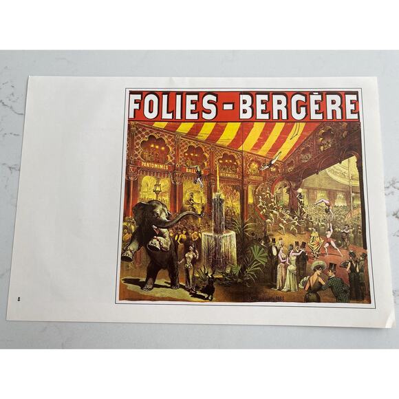 Folies Bergère, Le Jardin, Casino De Paris, Reouverture, Music Hall Posters, - Picture 1 of 4